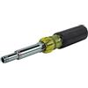 KLEIN TOOLS 32800 - Set di cacciaviti multi avvitatori 6 in 1, albero cavo resistente, a 6 punti, esagonali, dimensioni KLEIN TOOLS 32800, nero
