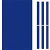PATIKIL Tessuto per Biliardo 8ft, Feltro per Tavolo Biliardo Professionale con 6 Strisce Panno, Accessori Ricambio in Panno Biliardo per Bar Club, Blu