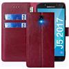 FMPCUON Cover per Samsung Galaxy J5 2017 /J530,Cover in Pelle Samsung Galaxy J5 2017 /J530,Flip Wallet Case Custodia in Pelle PU,con Magnetica a Scatto per Samsung J5 2017,Rosso