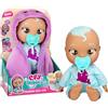 CRY BABIES Newborn Bath Time Dana, Bambola Reagisce Quando Si Bagna, Impermeabile, Piange lacrime Vere, Ha un Accappatoio Personalizzato, Bambini dai 18 Mesi in su
