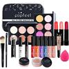 MKNZOME Kit per Trucco Completo, 20 Pezzi Cosmetico Valigetta per Principianti con Ombretti Correttore Rossetto Lucidalabbra Fard ecc - Sorpresa Regalo Trousse di Trucchi, per l'uso quotidiano e viaggio#2