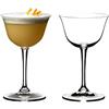 RIEDEL Sour - Bicchiere da cocktail, bicchiere in vetro per bevande specifiche, 1 confezione da 2 pezzi, trasparente