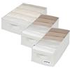 4CONVY Set di organizer per armadio - Scatola di immagazzinaggio rigida per armadietto - Sistema di organizzazione pieghevole per armadietto - Organizer per armadio senza scomparti.