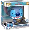 Funko POP! Jumbo: Stitch - With Ukele - Lilo And Stitch - Figura in Vinile da Collezione - Idea Regalo - Merchandising Ufficiale - Giocattoli per Bambini e Adulti - Movies Fans