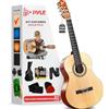 Pyle Kit Chitarra Acustica per Principianti, Strumento 3/4 Junior per Bambini, Adulti, Lucentezza Naturale da 86,3 cm