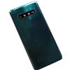 Senza Marchio (KIT) Copri Batteria + biadesivo + lente compatibile con SAMSUNG GALAXY S10 PLUS G975 S10+ G975F Ricambio Vetro Posteriore Back Cover Retro Scocca adesivo + lente con cornice CAMERA (Green)