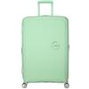 American Tourister Soundbox Trolley, 77 cm, Verde Pastello, 97/110 L, Espandibile con 4 Ruote Spinner e Serratura TSA
