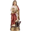 DRW Statuina di San Giovanni Evangelista in Resina Dipinto a Mano 13 cm