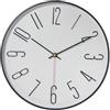 DRW Orologio da cucina rotondo da parete in acrilico nero, 30 x 4,5 x 30 cm