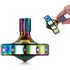 LOQATIDIS Trottola in Metallo di Precisione, Perfettamente Bilanciata, Rotazione Liscio, Tempo di Rotazione Lungo, Facilmente Oltre 10 Minuti, Giocattolo EDC Portatile (L/Iridescente)