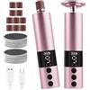 AOOWU Pedicure Elettrico Professionale, 2 in 1 Levigatore a 9 Velocità Regolabile con Display LCD, Lima per Piedi Elettrica con Cuscinetti di Ricambio, Rimuove Calli e Pelle Dura da Talloni e Piante