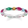 Thomas Sabo Anello con Zirconia Cubica da Donna Argento Sterling 925, Misura 14