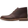 Clarks Bushacre 2 Uomo Marrone Scuro Pelle Stivale da Chukka 49 EU