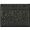 Armani Exchange Essential, Jim, Logo della Tuta in Rilievo, Accessorio da Viaggio-Porta Carte da Uomo, Torba, Einheitsgröße