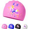SWAUSWAUK Cuffia Piscina Donna in Silicone Antiscivolo, Resistente all'Acqua - Design Elegante per Nuoto (Cervo rosa)