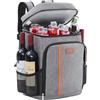 Lifewit Zaino Termico Impermeabile 30L Morbido Zaino Frigo Borsa Frigo Leggera a Prova di Perdite per Uomo e Donna per Lavoro Picnic Spiaggia Campeggio Viaggi Attività all'Aperto, Grigio