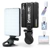 Andoer Luce Video LED, PortatileLuce Fotocamera Dimmerabile 2500K-9000K, Luce per Video Conferenza con supporto per telefono Clip per schermo Adattatore per slitta fredda per Phone, Tavoletta, Laptop