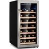 KLARSTEIN Cantinetta Vino, Cantinetta Vino Refrigerata a Zona Singola per Interno/Esterni, Frigo Bar, Cantina Vino con Vetrina, Mini Bar con Protezione UV, Frigo Vino Touch, 5-18°C, 38 Bottiglie
