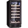 KLARSTEIN Cantinetta Vino Refrigerata a Zona Singola per Interno/Esterni, Frigo Bar, Cantina Vino con Vetrina, Mini Frigo con Protezione UV, Frigorifero Piccolo Touch Control, 5-18°C 31 Bottiglie