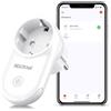 Beizkna Presa Smart WiFi Intelligente Prese Plug 16A 4000W, Monitoraggio Eergetico, Luce Notturna da Pesa, Funzione Timer, APP Controllo Remoto, Compatibile con Amazon Alexa, Google Assistant
