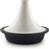 La Fonderie 1890 ASILAH Tajine e Couscous, ciotola in ghisa e coperchio in ceramica smaltata BEIGE