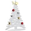 Alessi Bark for Christmas BM06 W - Decorazione Natalizia di Design a Forma di Albero in Acciaio Inox, Bianco