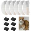 ZDL Filtro Fontanella per Gatti,Filtro Per Fontana Gatto Cane,Filtro per Fontana,Filtri di Ricambio per Fontanella Animali Domestici,Carboni Attivi per Dispenser Acqua Automatico