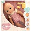 IMC Toys BE LOVED BABIES Gaby, Bambola Realistica, Ha una Pelle Morbida e Include un Ciuccio e un Biberon, Totalmente Articolato,IMc Toys,Eta +18 mesi