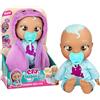 IMC Toys CRY BABIES Newborn Bath Time Dana, Bambola Reagisce Quando Si Bagna, Impermeabile, Piange lacrime Vere, Ha un Accappatoio Personalizzato,IMC Toys,Eta +18 mesi