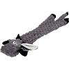JACK AND VANILLA, Giocattolo di Peluche Asino per Cani 70 cm, Design Realistico, sonoro e Lavabile, Ideale per Giochi interattivi, Colore Brillante, Modello flatties