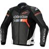 Alpinestars giubbotto in pelle Gp Force - 1231 Black White Red Fluo Tg 48