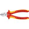 KNIPEX - Tronchese a tagliente laterale, esecuzione cromata isolamento a norme VDE, Lunghezza complessiva mm: 160