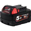 MILWAUKEE - Sistema agli ioni di litio M18B5 5,0 Ah, Tipo batteria: MB18