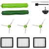 SENNII Parti di ricambio accessorio per iRobot Roomba i3 i3+ i4 i4+ i6 i6+ i7 i7+ i8 i8+/Plus E5 E6 E7 I&E Series Vacuum, 1 spazzola in gomma e 1 ruota anteriore e 3 filtri e 3 spazzole laterali