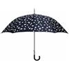 Genérico Ombrello lungo automatico, 116 cm, con stelle, cambia colore con la pioggia, resistente ed elegante, per donna e uomo