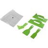 Eawfgtuw Set di 5 raschietti in plastica per vernice, stucco per vernice, strumento di pulizia, rimozione piastrelle da pavimento, parete, design ergonomico, per casa, ufficio, progetti fai da te,