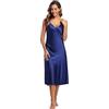 Sumeyuyu Camicia da Notte Donna Satin Pigiama Donna in Raso Sexy,Doll Spalline Regolabili Vestaglia Sottoveste con Scollo a V