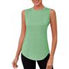 Gyabnw T-Shirt Sportiva da Donna Maglietta Sportiva Donna Smanicata con Fessura sulla Schiena Traspirante Top Fitness Yoga Corsa Danza
