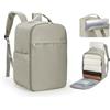 SZLX Zaino Ryanair 40x20x25 Bagaglio a Mano Donna Borse da Cabina per Easyjet da Viaggio Uomo Borsa da Viaggio Cabina Aereo Zaino Laptop 14 Pollici Impermeabile Travel Backpack Grigio Marrone