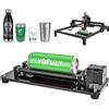 Yofuly Rullo rotante laser, Asse rotante, Rullo rotante asse Y per incisore laser per la maggior parte delle taglierine laser per incisione CNC, 30~200 mm adatto per tazze, lattine, bicchieri
