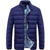 Kobilee Piumino 100 Grammi Uomo Mezza Stagione Autunno Trapuntato Piumino Ripiegabile Antivento senza Cappuccio Cappotto Giubbotto Imbottita Caldo Casual Giubbino Giacca Invernale Cotone Leggero