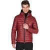 D'Arienzo Piumino Pelle Bordeaux Uomo con Cappuccio Vera Pelle Made in Italy TEO 48/Vinaccio