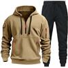 Daikascbny Completo Palestra Uomo Tuta Uomo Completo Invernale Felpe con Cappuccio e Zip e Pantaloni Tuta Uomo FelpatI Tute da Ginnastica Uomo Tute Traspirante Cotone Felpato Completo Tuta Sportiva Uomo