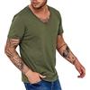 Generic Maglietta da Uomo con Scollo a V Casual Traspirante Traspirante Top Manica Corta Giacca Sexy (Army Green, XL)