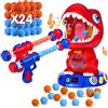 NATTHSWE Dinosauro Giocattolo di Tiro Bersaglio, con Spray Tiro al Bersaglio Bambini Include 2 Pistole Giocattolo 24 Proiettili di Halloween Ragazzi Ragazze segna Record Regalo.