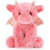 Apricot Lamb - Drago rosso di Peluche 20 cm - Giocattoli a Forma di Drago rosso per Bambine, Bambini e Neonati - Morbido Animale Imbottito per i Giochi e le Regalo - Animali di Peluche