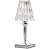 Kartell Battery Lampada da Tavolo, Confezione da 1 Pezzo, Cromato, Cristallo