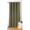 Linder Tenda Inuit verde oliva con occhielli a canna di fucile, 140 x 260 cm