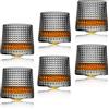 Earnmore Confezione da 6 bicchieri da whisky girevoli a decompressione Old Fashioned Whisky Glasses-Bar Whisky Glasses -Style Glassware for Bourbon-Bicchieri per Scotch-Bicchieri da rum，160ml