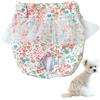 Generic Pannolini per cani femminili per il calore, Impacchi per cani, Pannolini per cani, Design floreale riutilizzabile lavabile pantaloncini fisiologici per cani di piccola taglia cuccioli femmina Pet